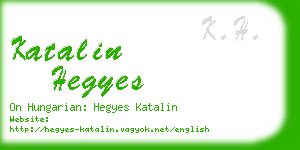 katalin hegyes business card